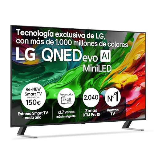 Oferta para el producto LG 65QNED85A6C - TV 65", 4K QNED EVO, Smart TV, WebOS 25, Procesador Potente e Inteligente, MiniLED AI, Super Upscaling, Dolby Vision y Dilgital Plus, Alexa/Google Assistant, Negro para Multiplataforma por solo 599€ Carátula de LG 65QNED85A6C - TV 65", 4K QNED EVO, Smart TV, WebOS 25, Procesador Potente e Inteligente, MiniLED AI, Super Upscaling, Dolby Vision y Dilgital Plus, Alexa/Google Assistant, Negro para Multiplataforma