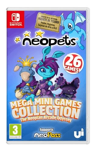 Oferta para el producto Neopets - Mega Mini Games Collection Day 1 Edition - Switch para Nintendo por solo 19.99€ Carátula de Neopets - Mega Mini Games Collection Day 1 Edition - Switch para Nintendo