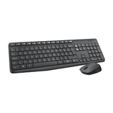 Carátula de Logitech MK235 Combo Teclado y Ratón para Windows, 2.4 GHz con Receptor USB Unifying, Ratón Inalámbrico, 15 Teclas con Función, Batería de 3 Años, PC, Portátil, Disposición QWERTY Español, Negro