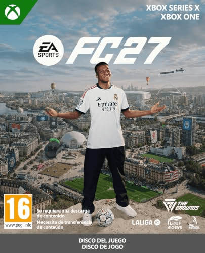 Oferta para el producto EA SPORTS FC™ 27 - Edición Estándar| Xbox Series X| Disco fisico | Videojuegos | Castellano por solo 69.9€ Carátula de EA SPORTS FC™ 27 - Edición Estándar| Xbox Series X| Disco fisico | Videojuegos | Castellano