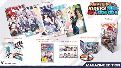 Carátula de Neptunia Riders VS Dogoos - Magazine Edition (Nintendo Switch)