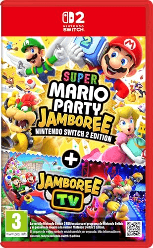 Oferta para el producto Super Mario Party Jamboree - Nintendo Switch 2 Edition por solo 51.2€ Carátula de Super Mario Party Jamboree - Nintendo Switch 2 Edition