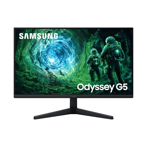 Carátula de Samsung LS27FG530EUXEN- Monitor Gaming Odyssey G5 de 27" QHD (2560 x 1440 16:9, 200Hz, 1ms, Panel IPS, HDR10, AMD FreeSync Premium, Black Equalizer), Negro, Versión 2025 para Multiplataforma