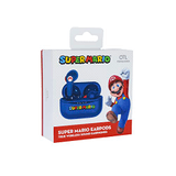 Carátula de OTL Technologies - Auriculares inalámbricos Bluetooth V5.0 para Super Mario con Carcasa de Carga Azul.