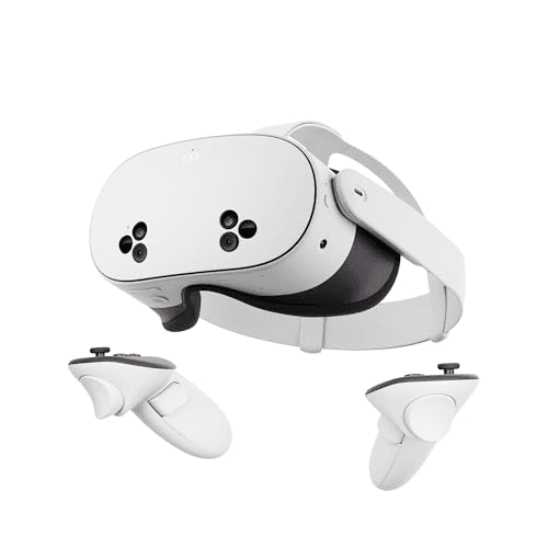 Carátula de Meta Quest 3S 256 GB + 3 meses Meta Horizon+ Sumérgete en la Realidad Mixta - Sube de Nivel con el Doble de Almacenamiento - Gafas compactas para PC