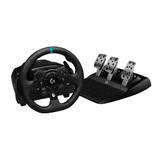 Carátula de Logitech G923 TRUEFORCE Volante de Carreras y Pedales hasta 1000Hz Force Feedback, Pedales personalizables, Embrague Dual, Volante cubierto de Cuero Auténtico para Xbox Series X|S & One, PC - Negro