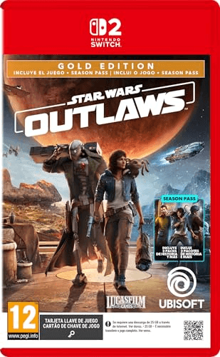 Carátula de Star Wars Outlaws Gold Edition (Switch 2) para Nintendo