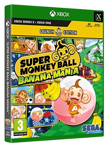 Carátula de Super Monkey Ball Banana Mania Launch Edition XSRX IT/ESP para Xbox Carátula de Super Monkey Ball Banana Mania Launch Edition XSRX IT/ESP para Xbox