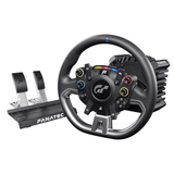 Carátula de FANATEC CSL Elite Volante de Carreras, Base y Pedales Licencia Oficial Gran Turismo DD Pro Playstation – Volante Polyphony Digital, FluxBarrier Direct Drive, Juego de dos Pedales para PC, PS5, PS4