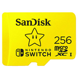 Carátula de Tarjeta SanDisk microSDXC 256GB UHS-I para Nintendo Switch, Producto con Licencia de Nintendo