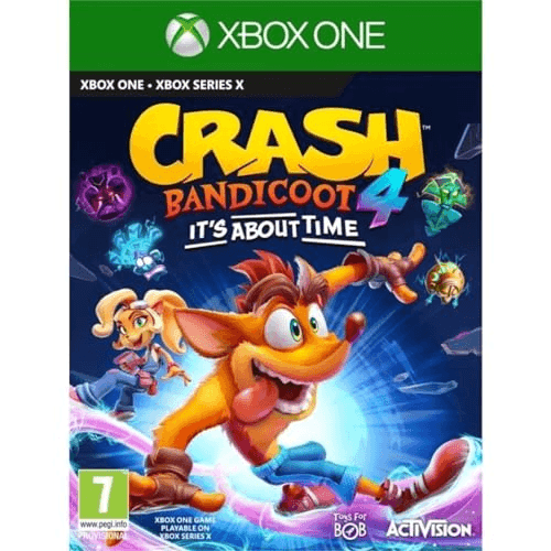 Carátula de Crash Bandicoot 4: It's About Time Xbox One - Importación inglesa en castellano