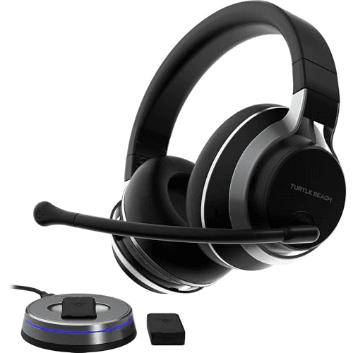 Carátula de Turtle Beach Stealth Pro Cascos de gaming inalámbricos multiplataforma con cancelación de ruido para PlayStation Carátula de Turtle Beach Stealth Pro Cascos de gaming inalámbricos multiplataforma con cancelación de ruido para PlayStation