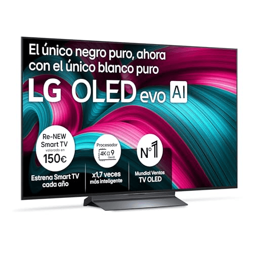 Carátula de LG OLED55C54LA - TV 55", OLED EVO 4K, Smart TV AI C5, WebOS 25, Super Upscaling, Dolby Vision y Dolby Atmos, AMD FreeSync, Alexa/Google Assistant, Negro para Multiplataforma Carátula de LG OLED55C54LA - TV 55", OLED EVO 4K, Smart TV AI C5, WebOS 25, Super Upscaling, Dolby Vision y Dolby Atmos, AMD FreeSync, Alexa/Google Assistant, Negro para Multiplataforma