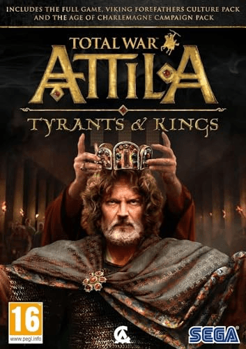 Carátula de SEGA Total War: ATTILA - Tyrants & Kings Básico + complemento PC Inglés vídeo - Juego (PC, Estrategia, Modo multijugador…