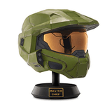 Oferta para Halo - Casco de Lujo Jefe Maestro con soporte - Casco con luces LED en cada lado - Pintura bélica dañada - Sin SFX - Talla única por solo 59,49 € Carátula de Halo - Casco de Lujo Jefe Maestro con soporte - Casco con luces LED en cada lado - Pintura bélica dañada - Sin SFX - Talla única