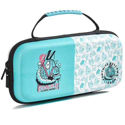 Carátula de Numskull Estuche Oficial Fortnite para Nintendo Switch – Estuche Rígido con Diseño de Llama, Almacenamiento para Juegos y Accesorios – Merchandising Oficial de Fortnite