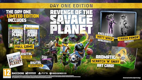 Oferta para el producto Revenge Of The Savage Planet - Day One Edition - PS5 para PlayStation por solo 28.89€ Carátula de Revenge Of The Savage Planet - Day One Edition - PS5 para PlayStation