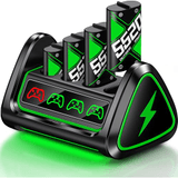 Carátula de Batería para controlador de Xbox con 4 baterías recargables de 5220 mWh para Xbox One/Xbox Series X/S, batería para Xbox One,