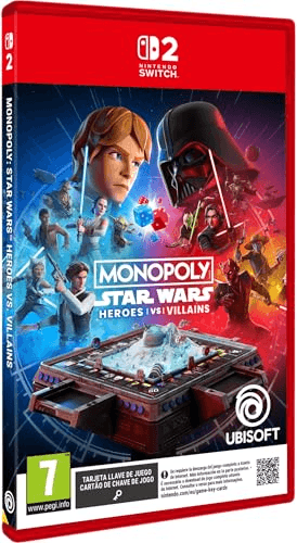 Carátula de Monopoly: Star Wars Heroes vs Villains (Switch 2) para Nintendo
