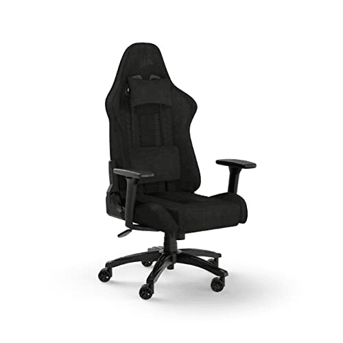 Carátula de Corsair TC100 Relaxed-Fabric Gaming Chair, Nylon, Negro, One Size para Multiplataforma
