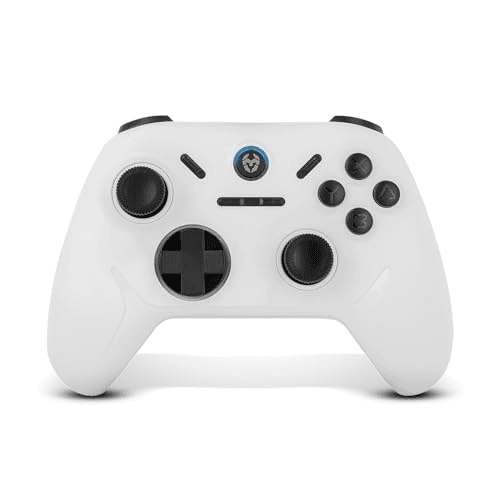 Carátula de Mando Inalámbrico KROM KADOER Bluetooth 5.0, 15 Botones, 4 niveles de Vibración dual, 187 gramos, Indicador LED nivel baterí para Multiplataforma