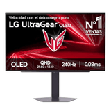 Carátula de LG 27GX704A-B - Monitor Gaming Ultragear OLED 27” QHD (2560 x 1440), 16:9, 240Hz, 0,03ms GtG, DisplayHDR True Black 400, FreeSync Premium Pro y G-Sync Compatible, Morado Grisáceo