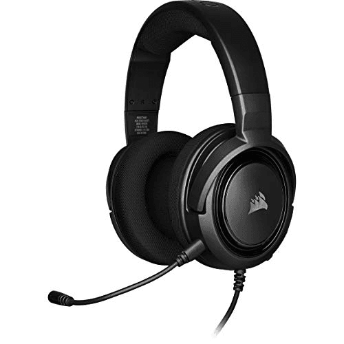 Carátula de Corsair HS35 - Auriculares Stereo para Juegos (Membrana Neodimio de 50 mm, Micrófono Unidireccional Extraíble… para Multiplataforma