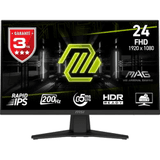 Carátula de MSI mag 244F, 24",FHD,1920x1080 - Monitor Gaming, 200Hz, 0.5ms, HDR Ready, AMD FreeSync Premium, Eye Care, AI Vision, HDMI 2.0b, DP 1.2a, Sin Marco, Inclinación Ajustable, Soporte Vesa, Negro