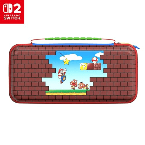 Carátula de Turtle Beach PlayTrek Funda de Viaje Mario Bricks para Nintendo Switch 2