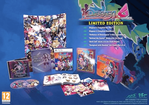 Carátula de Disgaea 6 Complete - Limited Edition (PS5) para PlayStation Carátula de Disgaea 6 Complete - Limited Edition (PS5) para PlayStation