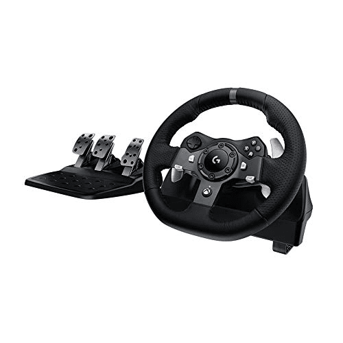 Oferta para el producto Logitech G920 Driving Force Volante de Carreras y Pedales, Force Feedback, Aluminio Anodizado, Palancas de cambio, Volante de Cuero, Pedales Ajustables, Xbox Series X|S, Xbox One, PC - Negro para Multiplataforma por solo 195.48€ Carátula de Logitech G920 Driving Force Volante de Carreras y Pedales, Force Feedback, Aluminio Anodizado, Palancas de cambio, Volante de Cuero, Pedales Ajustables, Xbox Series X|S, Xbox One, PC - Negro para Multiplataforma