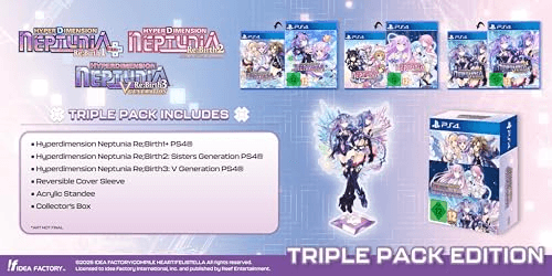 Carátula de Hyperdimension Neptunia Re;Birth Series (1-3) Triple Pack (PS4) para PlayStation