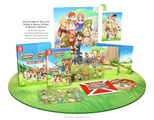 Oferta para el producto Harvest Moon: The Lost Valley & Skytree Village Edición Coleccionista Standard - Nintendo Switch por solo 34.26€ Carátula de Harvest Moon: The Lost Valley & Skytree Village Edición Coleccionista Standard - Nintendo Switch