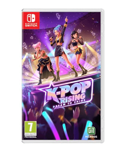 Carátula de K-POP Rising - Dream to shine - Nintendo Switch Carátula de K-POP Rising - Dream to shine - Nintendo Switch