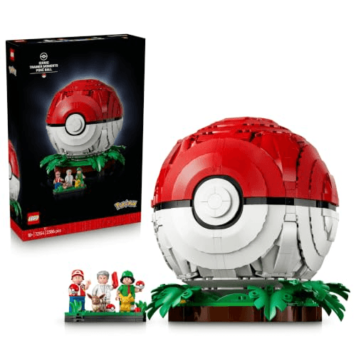 Carátula de LEGO Pokémon Poké Ball: Grandes Momentos del Entrenador – Kit de Construcción para Adultos con Figuras de Pikachu y Eevee y 3 Minifiguras – Decoración Gaming – Regalo Gamer Coleccionable – 72154 para Nintendo