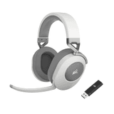 Carátula de Corsair HS65 WIRELESS Auriculares para Juegos Multiplataforma Bluetooth - Dolby 7.1 - Micrófono Omnidireccional - iCUE - PC, Mac, PS5, PS4, Nintendo Switch, Móvil - Blanco