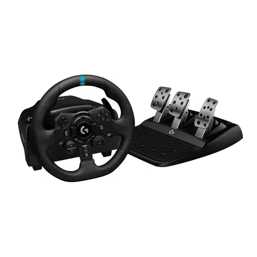 Oferta para el producto Logitech G923 TRUEFORCE Volante de Carreras y Pedales hasta 1000Hz Force Feedback, Pedales personalizables, Embrague… para Multiplataforma por solo 234.99€ Carátula de Logitech G923 TRUEFORCE Volante de Carreras y Pedales hasta 1000Hz Force Feedback, Pedales personalizables, Embrague… para Multiplataforma