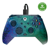 Carátula de Turtle Beach Rematch Advanced Glitch Green Mando de juego con cable - Con licencia para Xbox con botones reemplazables, gatil