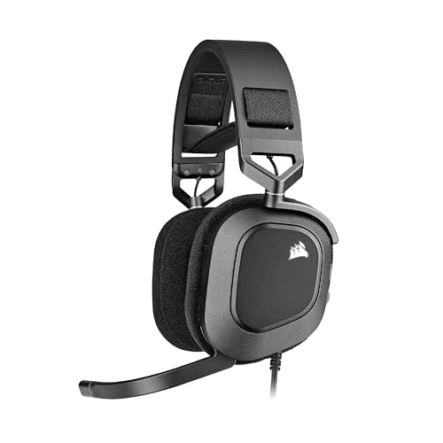Carátula de Corsair HS80 RGB Auriculares con Micrófono para Juegos USB - Sonido Envolvente Dolby 7.1 - Micrófono Omnidireccional - Compatible con iCUE - PC - Negro