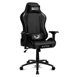 Carátula de Drift DR250RU - Silla gaming oficial "ElRubius",mecanismo mariposa, respaldo reclinable, polipiel con acabados ante, reposabrazos 4D, cojín cervical y lumbar, negro/blanco