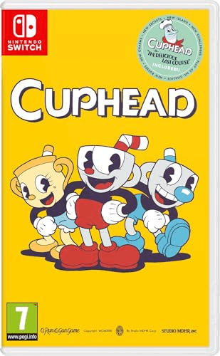 Oferta para el producto Cuphead Reedición Iam8Bit con The Delicious Last Course incluido - Nintendo Switch por solo 35.99€ Carátula de Cuphead Reedición Iam8Bit con The Delicious Last Course incluido - Nintendo Switch