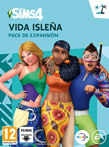 Carátula de Los Sims 4 - Vida Isleña (La caja contiene un código de descarga - Origin) para PC