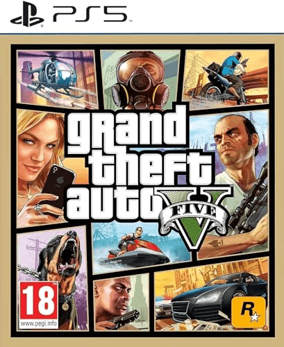Carátula de Grand Theft Auto V (PS5) para PlayStation Carátula de Grand Theft Auto V (PS5) para PlayStation