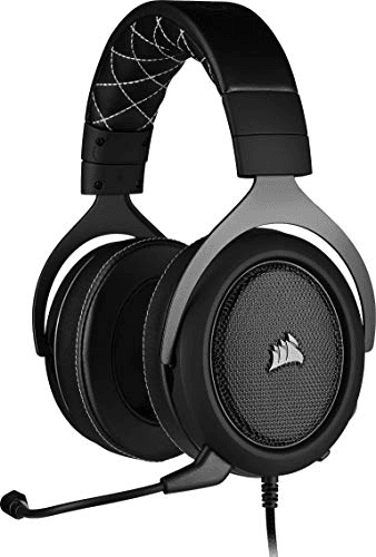 Carátula de Corsair HS60 Pro Surround Auriculares para Juegos (7.1 Sonido Envolvente, Espuma viscoelástica Almohadillas… para Multiplataforma