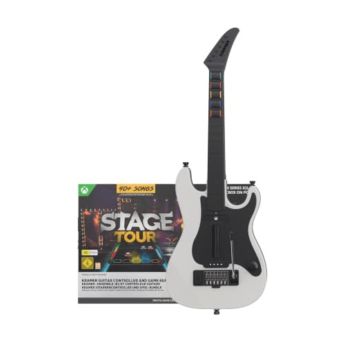Carátula de Stage Tour Game + Kramer Wireless Guitar Controller Bundle para Xbox Series X|S Carátula de Stage Tour Game + Kramer Wireless Guitar Controller Bundle para Xbox Series X|S