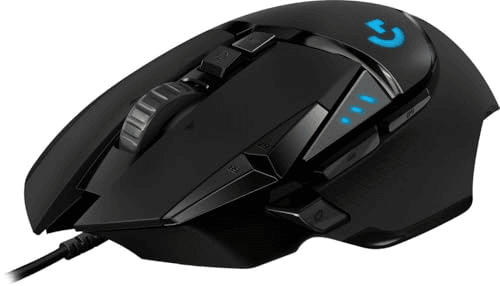 Carátula de Logitech G502 HERO Ratón Gaming con Cable Alto Rendimiento, Captor HERO 25K, 25,600 DPI, RGB, Peso Personalizable, 11… para PC