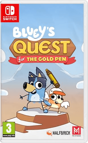Carátula de Bluey's Quests for the Gold Pen - Switch para Nintendo Carátula de Bluey's Quests for the Gold Pen - Switch para Nintendo