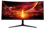 Carátula de acer Nitro XZ342CU V3, Monitor Gaming Curvo 34" Ultra Wide QHD 180 Hz (Curvatura 1500R, 3440x1440, 21:9, 400 Nits, Tiempo de Respuesta 1ms (VRB), FreeSync Premium, 2xHDMI 2.0/1xDP 1.4) Color Negro