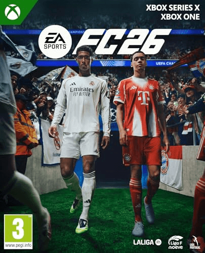 Oferta para el producto EA SPORTS FC 26 Standard Edition XBOX Series X / XBOX One | Videojuegos | Castellano por solo € Carátula de EA SPORTS FC 26 Standard Edition XBOX Series X / XBOX One | Videojuegos | Castellano
