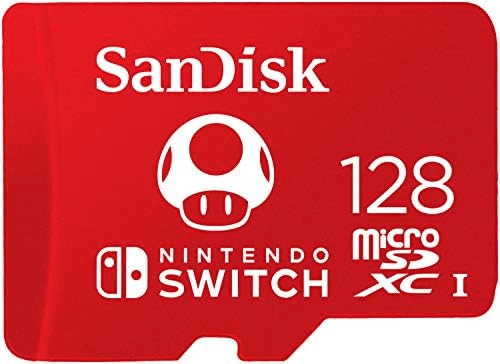 Carátula de SanDisk microSDXC UHS-I Tarjeta para Nintendo Switch 128GB, Producto con Licencia de Nintendo